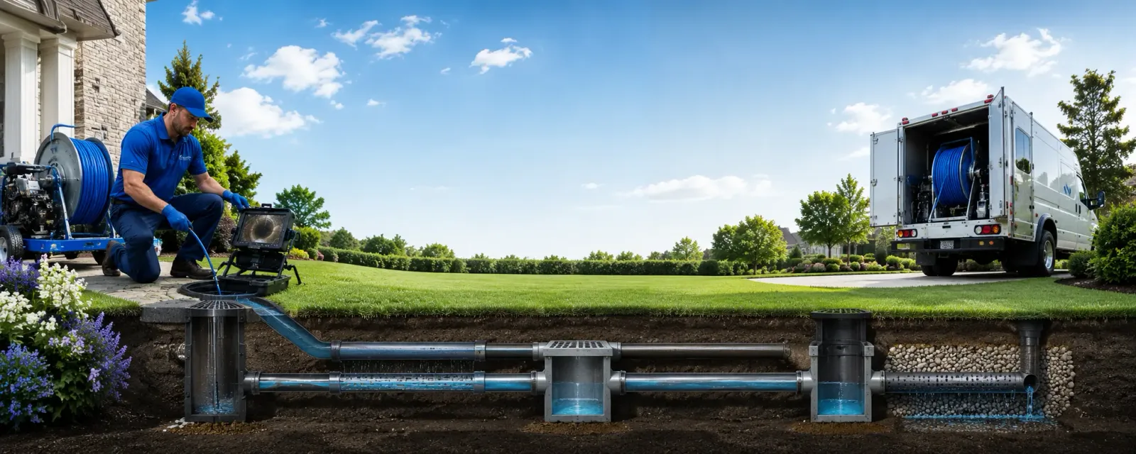 Outdoor drain cleaning information for Kingsville, MO